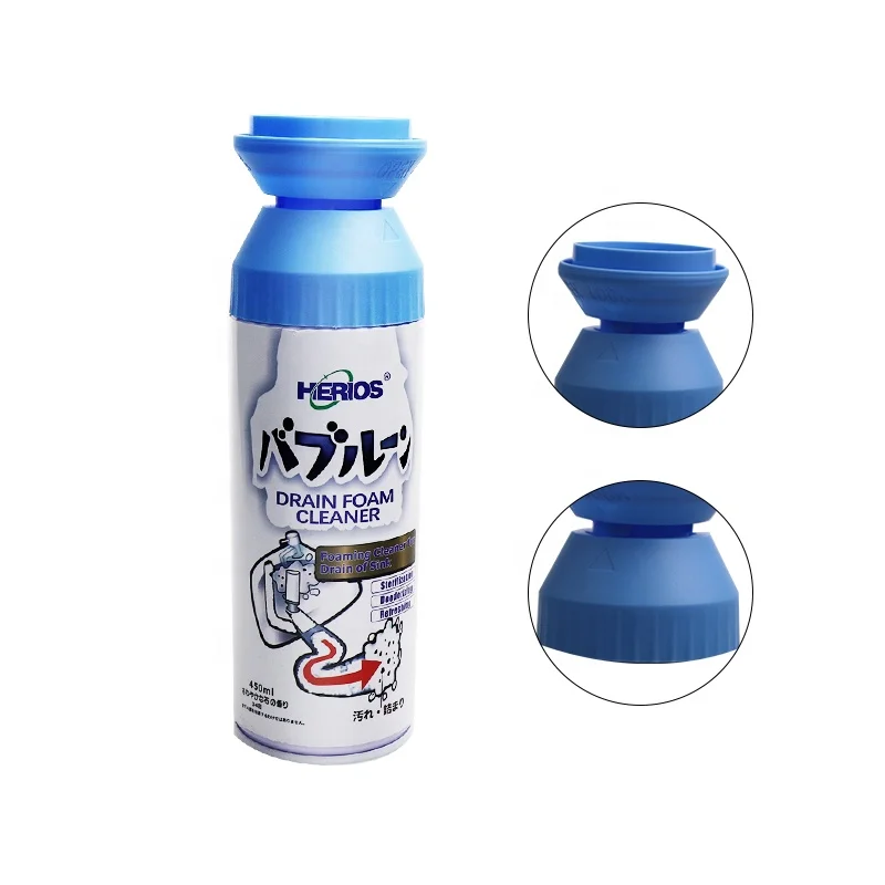 Herios 450ml Toilet Foaming Cleaner For Drain Pipe Cleaner Drain Clog