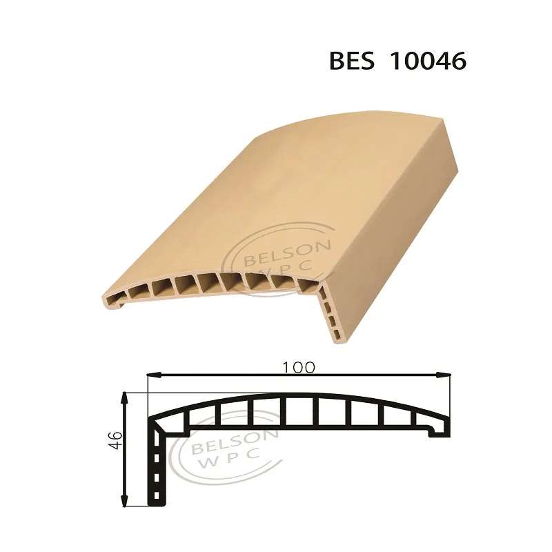 Belsonwpc Popular Modern Design WPC Door Frame Customized Color Waterproof Wood Plastic Composite Door Jamb Huangshan Supplier