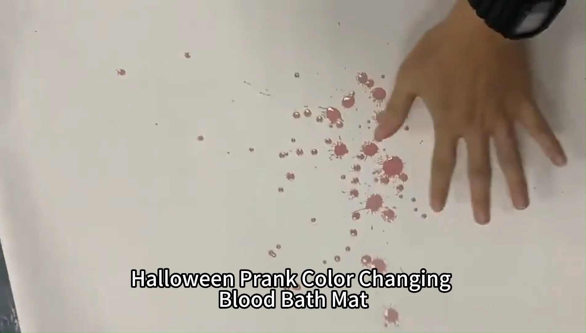Halloween Prank Color Changing Blood Bath Mat Bathroom Shower Mat Blood