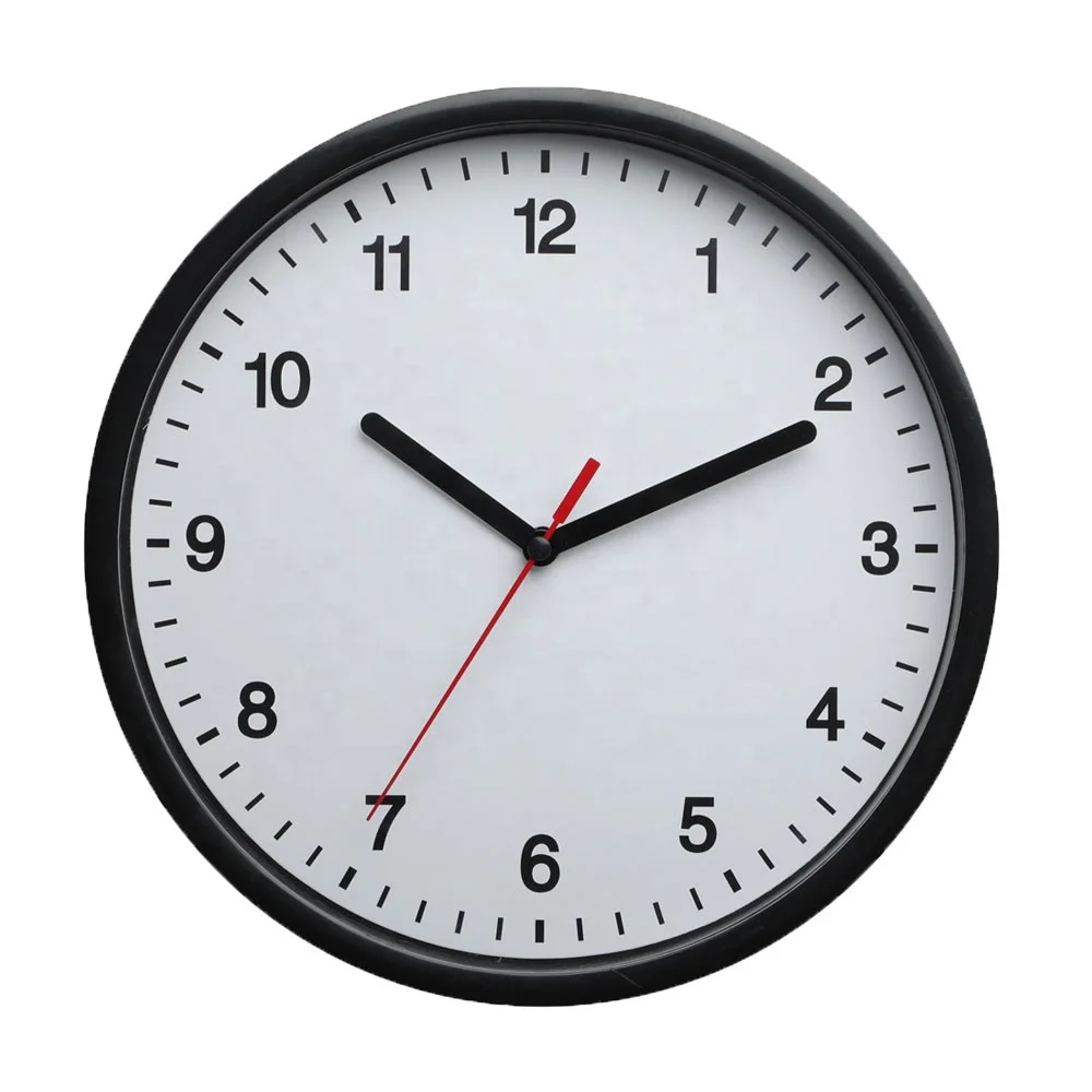 Wall Clock Home Decorative Promotional  Cheap Plastic Wall Clock