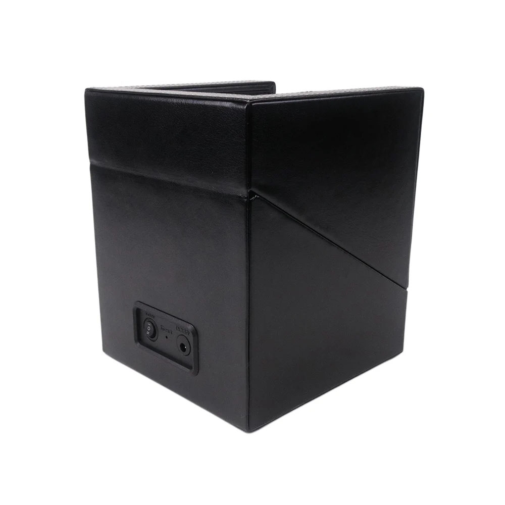 Remontoir de montres 3 emplacements en cuir PU noir PWW911 Remontoir de montres 3 emplacements en cuir PU noir PWW911
