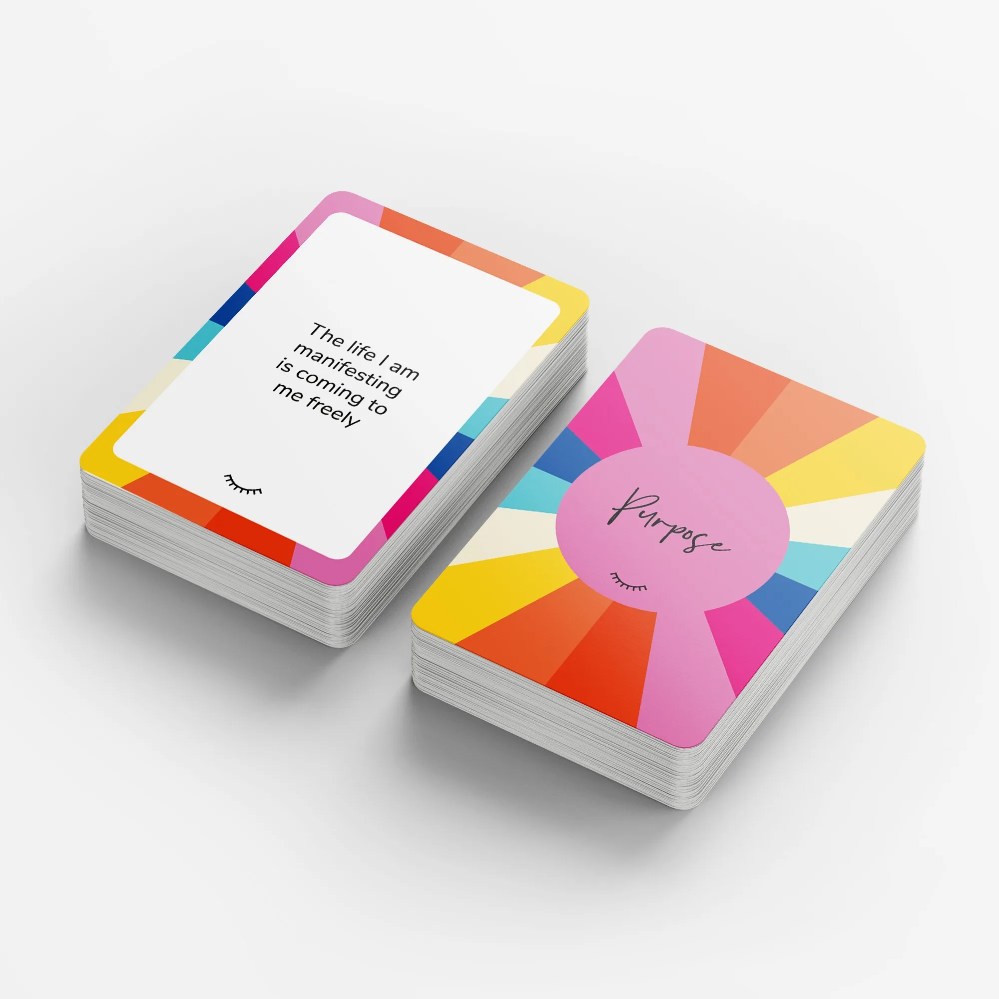 Customizable Positive Christian Daily Affirmation Flash Cards Deck Sublimation Manifestation With Poker Name Printed on Paper