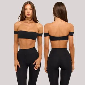 Open Back Soft Flexible Quick Dry Built in Workout High Impact Custom Logo Sports Bra for Women