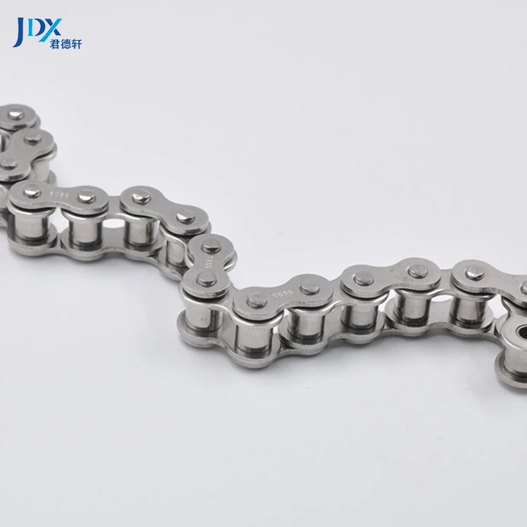 Long Transmission Drive Conveyor Flat Top Chain 7250 Straight Side Bar Roller Chain Ansi 50-2 Titanium Ss Industrial Chain