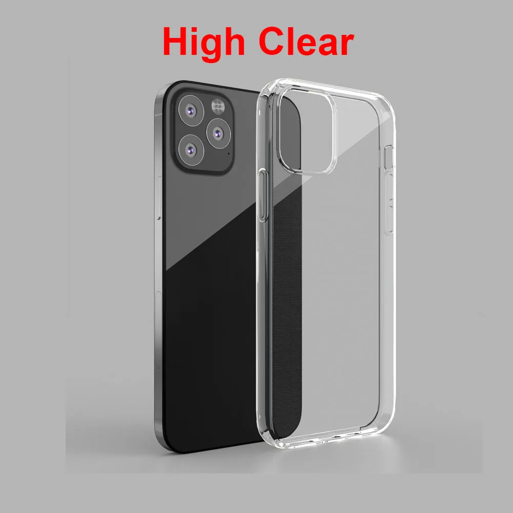 Clear Mobile Phone Case Soft Tpu Transparent Case for iPhone 12 Back Cover