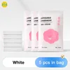 14 Blanc-Polyester-5pcs-dans un sac