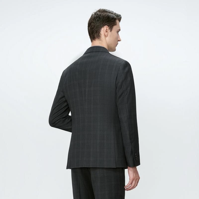 ベージュ シングルブレスト 2ピーススーツ BOYSHE Basic Suit》シングルブレスト＆スリムスラックス