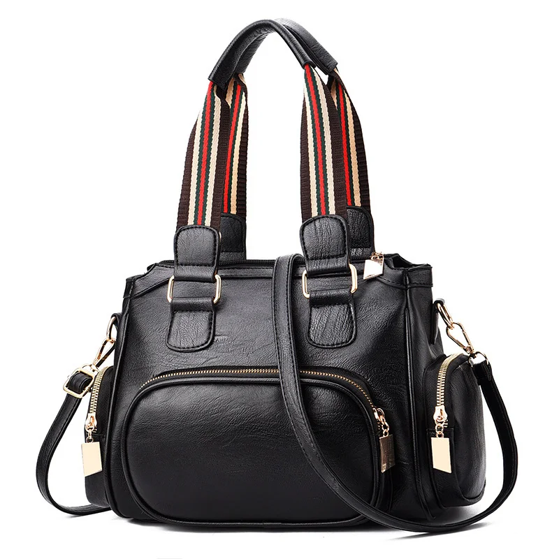 2022 Fall Simple Casual Square Hand Bags Ladies Soft PU Fashion Ladies Hand Bags for Women