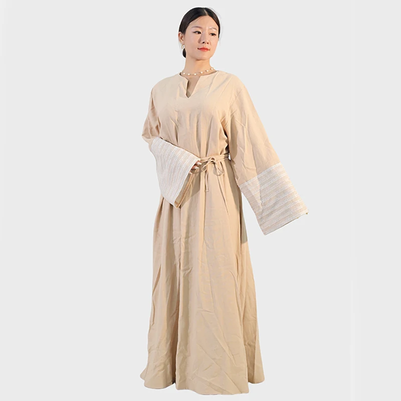 Solid Color Women's Abaya Dress New Design Islamic Jubba Breathable Hotsale Boutique Daily for Daffah Jubah From Malaysia