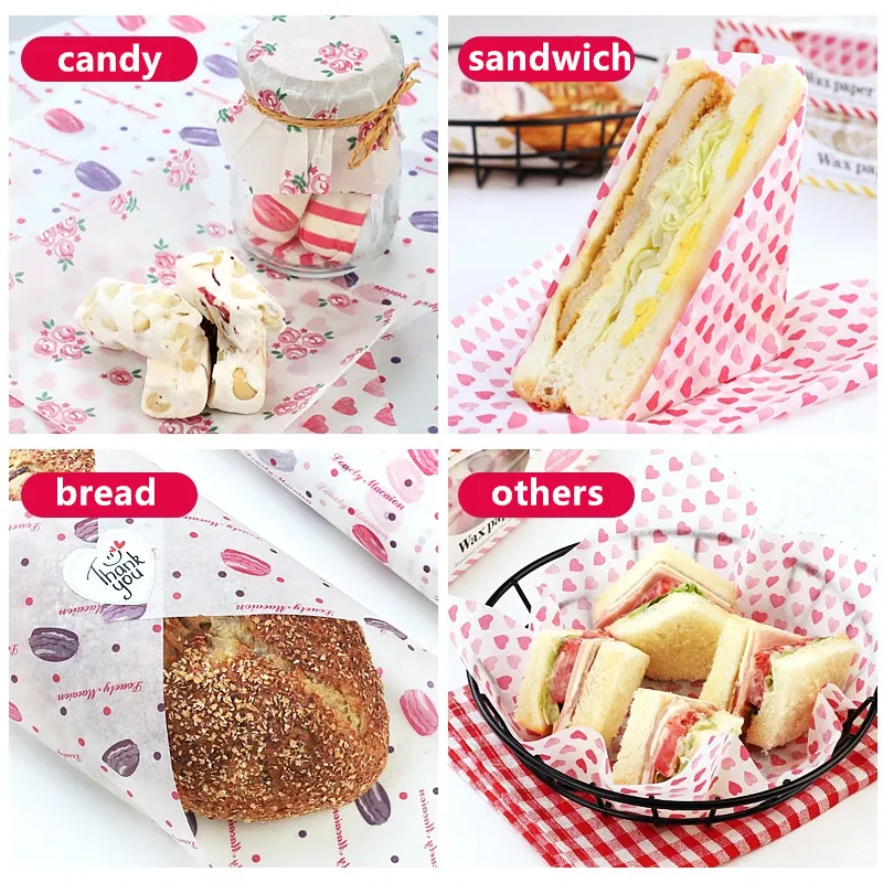 Food grade wrapping paper for Meat Hamburger oil proof butcher paper barbecue packaging paper details