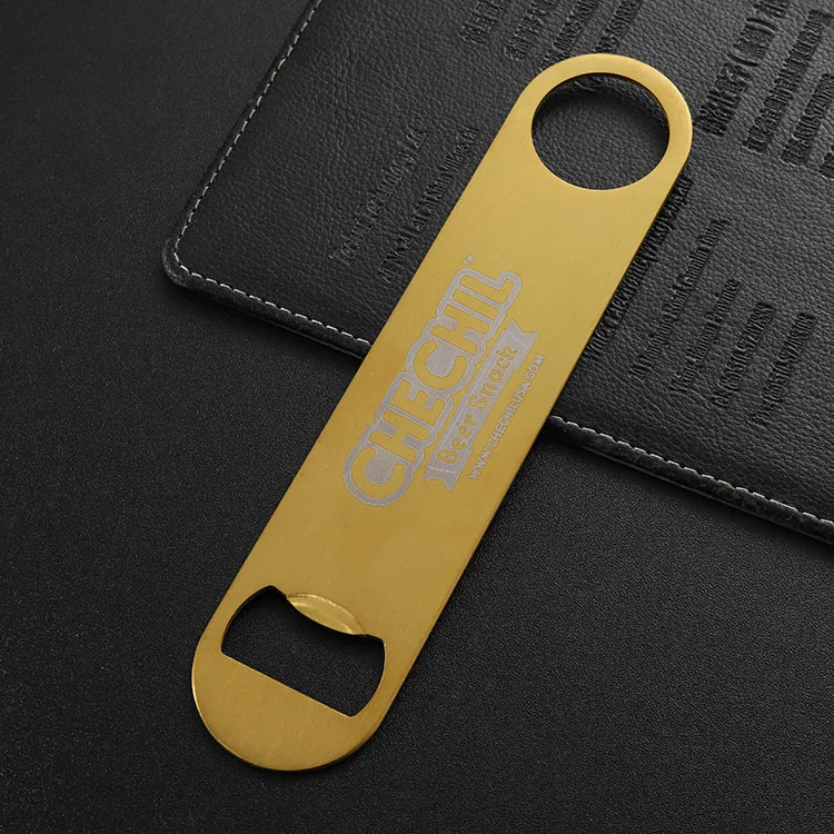 Customize 2d Logo Letter Metal Beer Bottle Opener Brass Silver Black Sublimation Blank Stainless Steel Bottle Opener for Bar