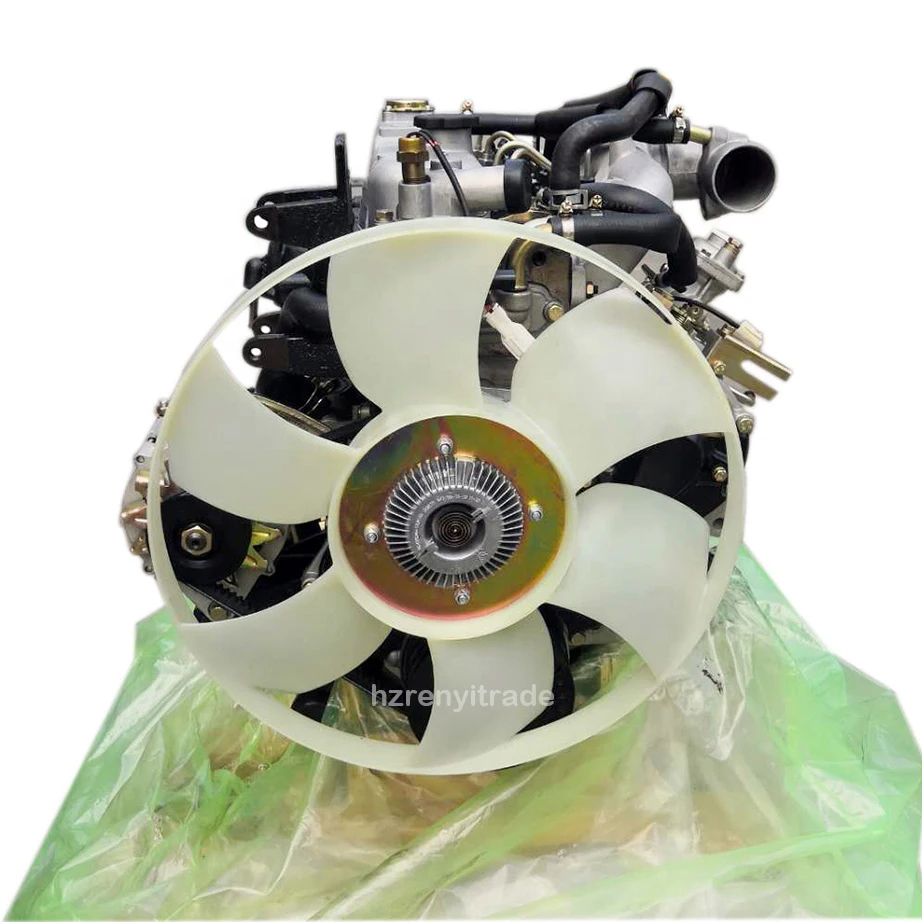 High Quality 4JB1 4JB1T 4 Cylinders 62KW Pickup Truck Boat Complete Engine Assembly for Isuzu Motor Auto Parts