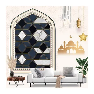 Muslim Prayer Rugs for Living Room Luxury Non-slip Backing Soft and Comfortable Halal Worship Blanket Faux Cashmere Tpr Carpet