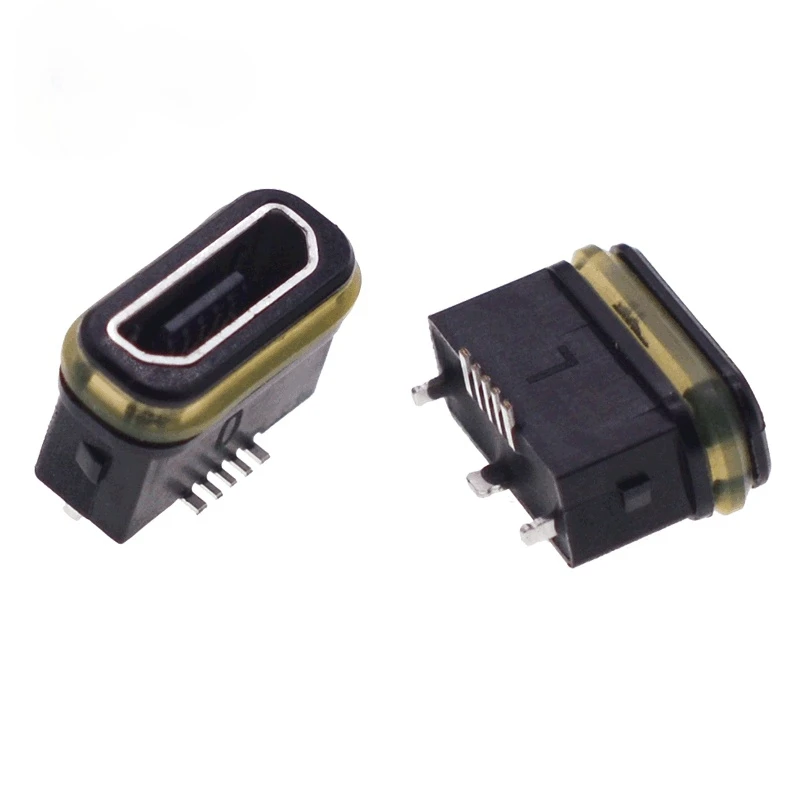 20 Pcs Micro USB Type B Female 5-Pin Socket 180 SMD Soldering DegreeBL