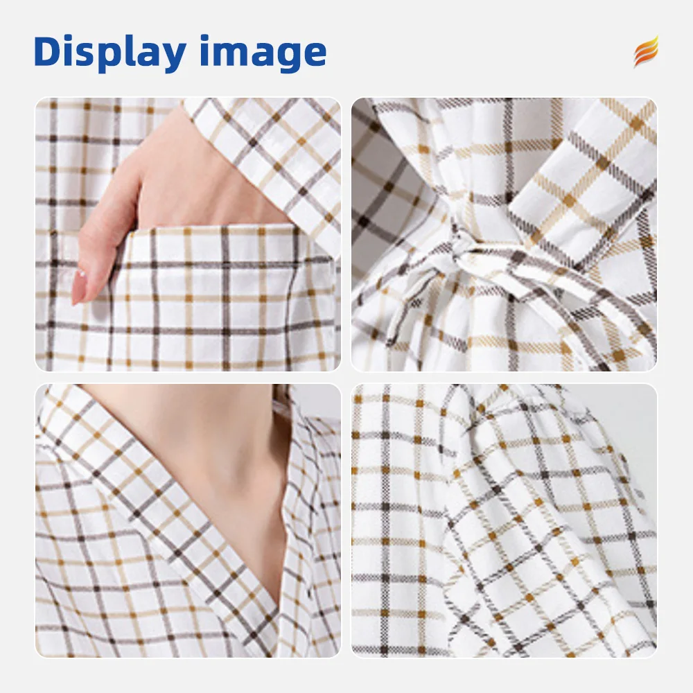Women's Hospital Scrubs Comfortable XL Size Patient Gown Stylish Breat - product detail 8
