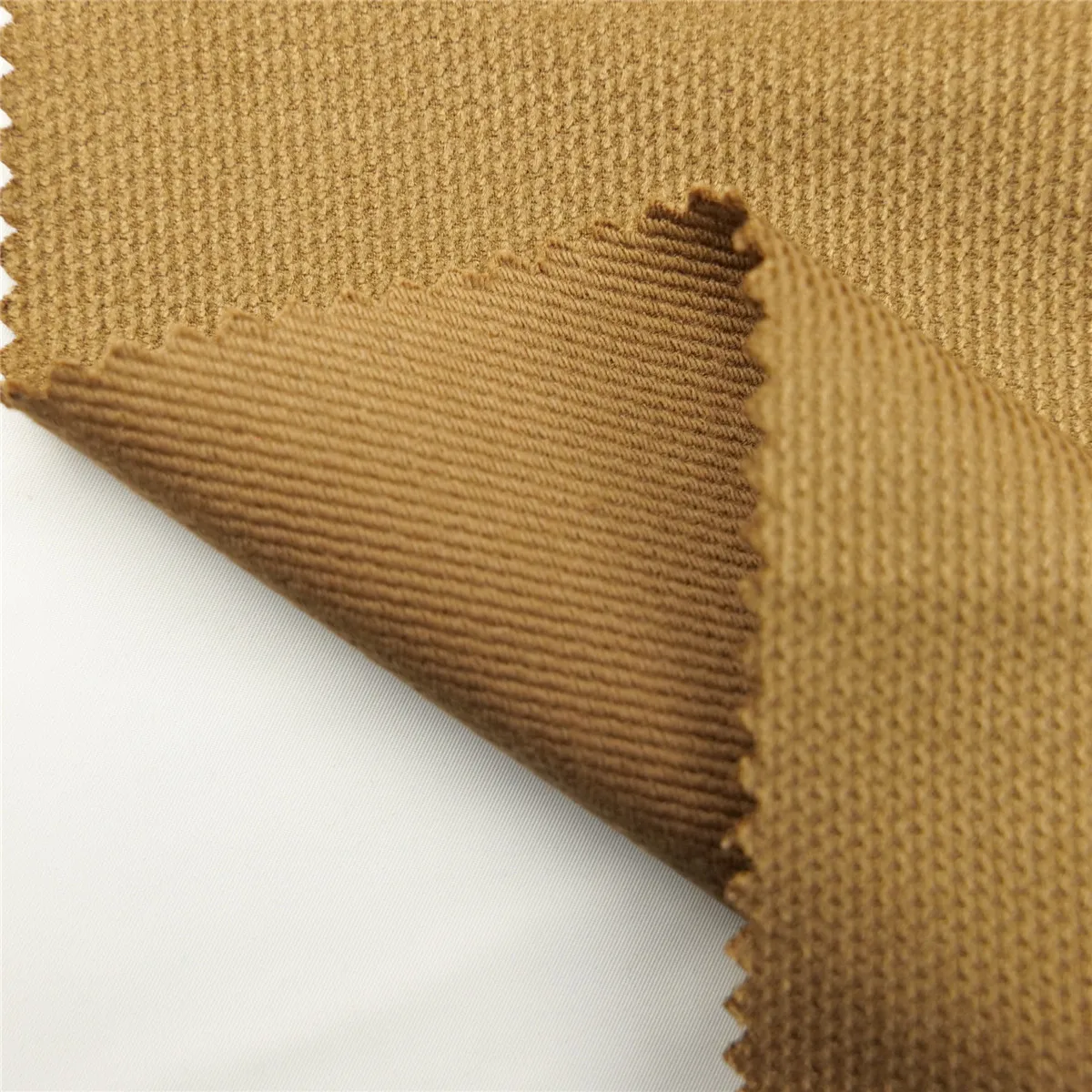 High performance 85% cotton 14% modal 1% spandex twill stretch khaki fabric
