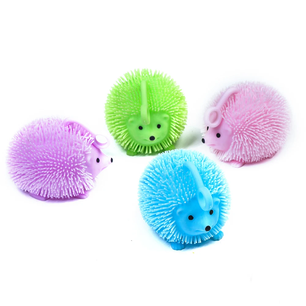 Прямая продажа с фабрики, Лидер продаж, игрушки для животных из ежика, мигающие Мячи TPR, игрушка для снятия стресса, сжимаемая игрушка