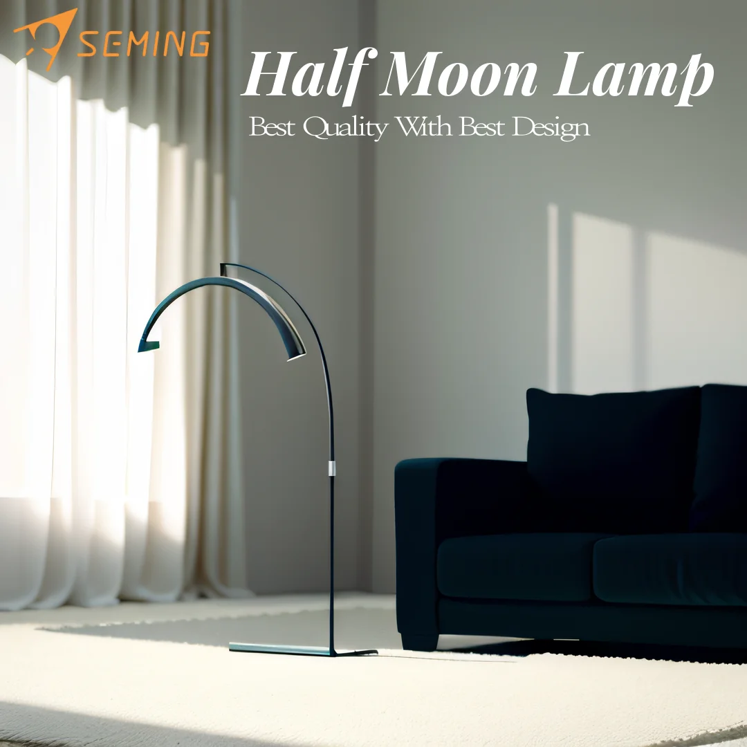 Hot Sale Luna Half Ring Lamps With Tripod Stand Moon Light Lamp For