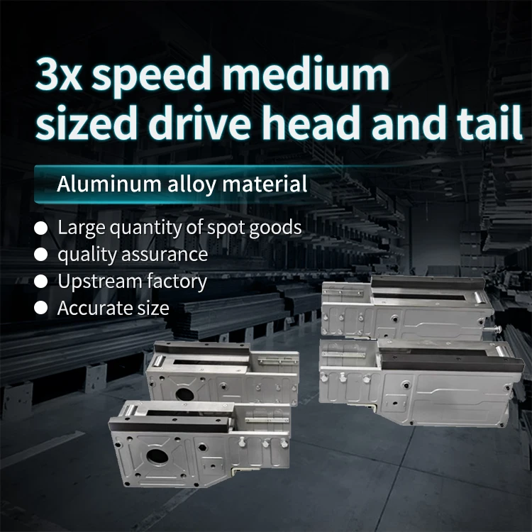 00118 Aluminum Profile 3x Speed Drive Head and Tail 38.1 Pitch Speed Chain Tensioning Seat BS30C212A Customizable manufacture