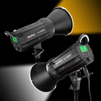 HC-1000SA NiceFoto 100W Bi-color 3200-6500K   LED Video Light Bowens Mount AC&DC Power Supply product image