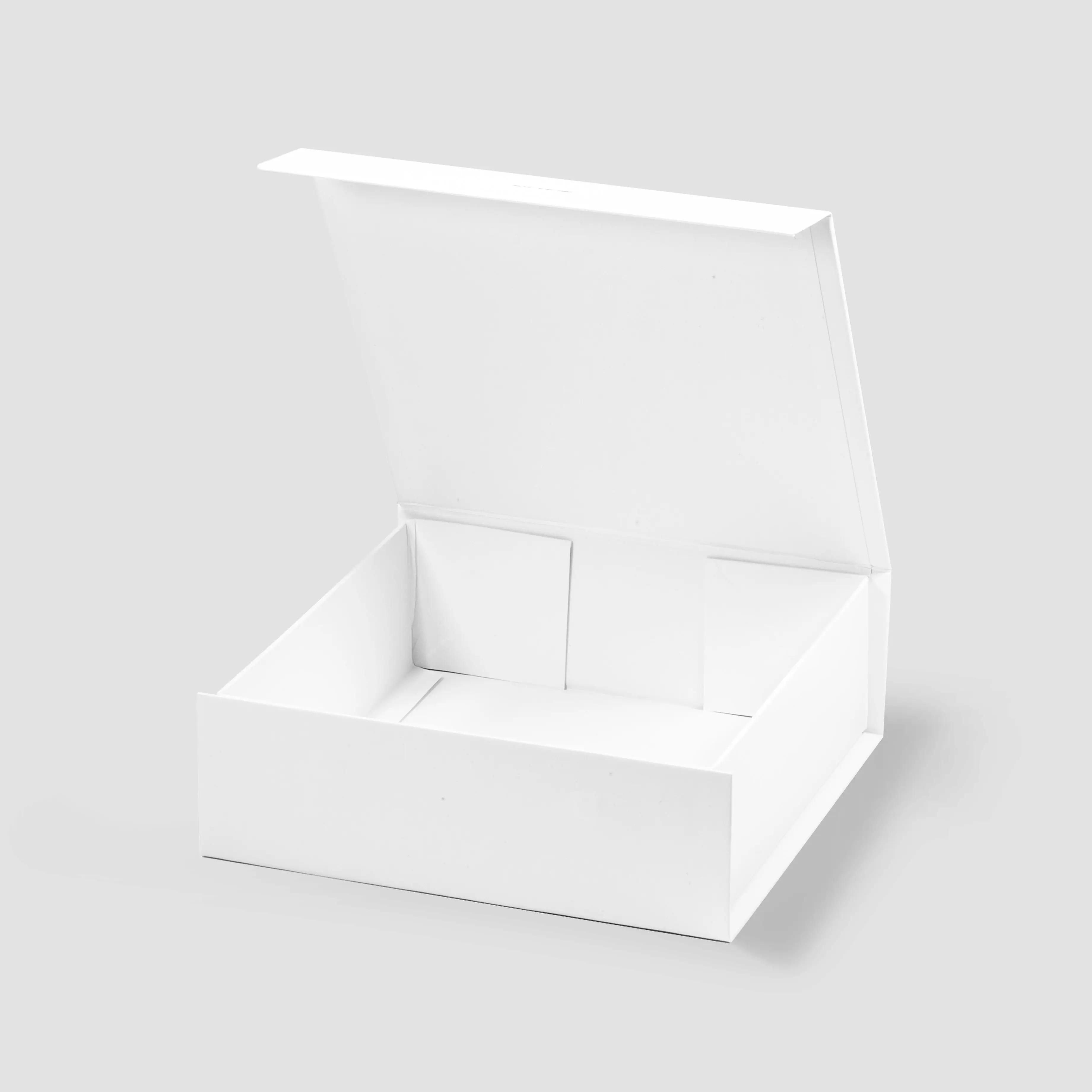 Wholesale Plain Square Collapsible White Magnetic Gift Box For Small ...