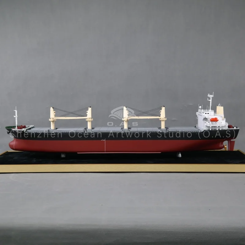 Our bulk carriers model, crafted after British shipyards design, features highly restored details including a clear bottom view of ship, realistic ship propeller model, and complete bulk carrier hold model. Made with premium materials and precise scale production, it fully shows hull structure, cabin layout and propulsion system. Ideal for maritime exhibitions, technical displays, shipyard souvenirs and corporate gifts. Supports custom logo, color and specifications, perfect for shipping, shipbuilding and logistics industries.Amber@vesselmodel.com Tel: +86 18038048785