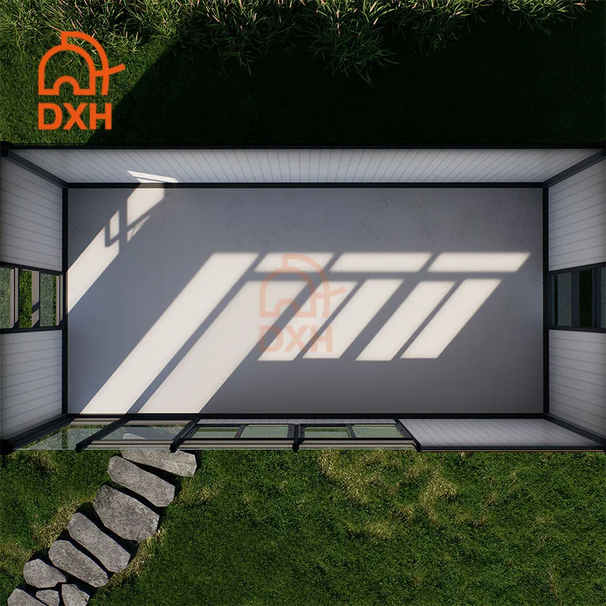 DXH Wholesale Custom Prefab Small  Modular Base Frame Container Prefabricated Homes Kit  House