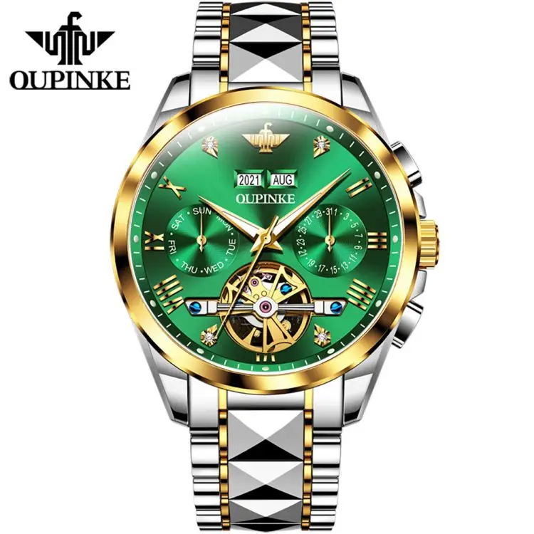 OUPINKE 3186 Luxury Automatic Men's Watch - Mechanical Sapphire