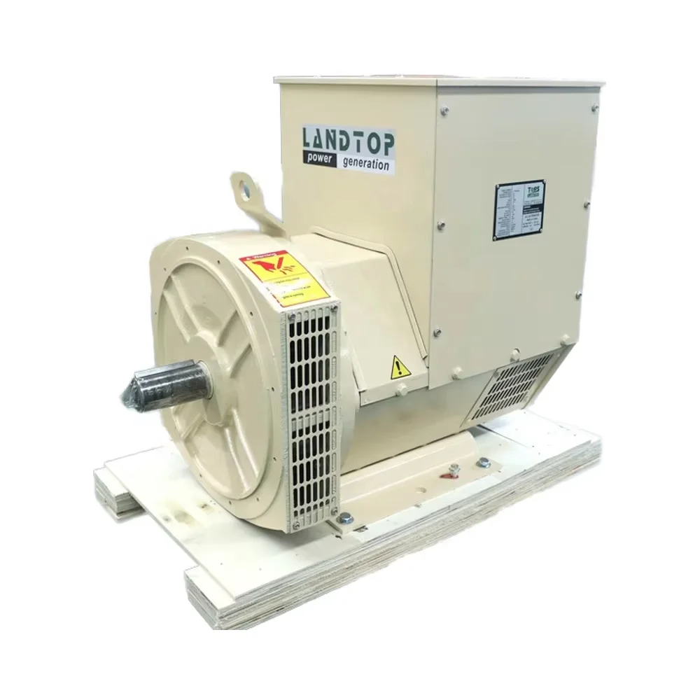 LANDTOP 48kW 60kVA AC Alternator Generator 50kW Dinamo with Shaft Double Bearing 3 Phase Full Copper Brushless Dynamo on Sale