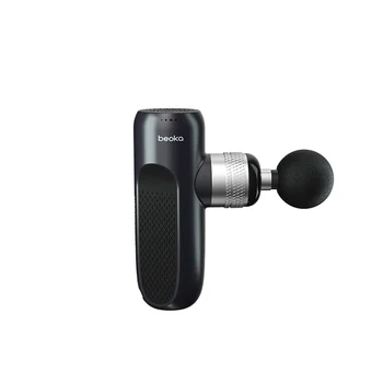 Beoka Mini Silicone & Metal Massage Gun 2600mAh Large Capacity Battery TYPE-C Charging With Charging Base Fascia Gun