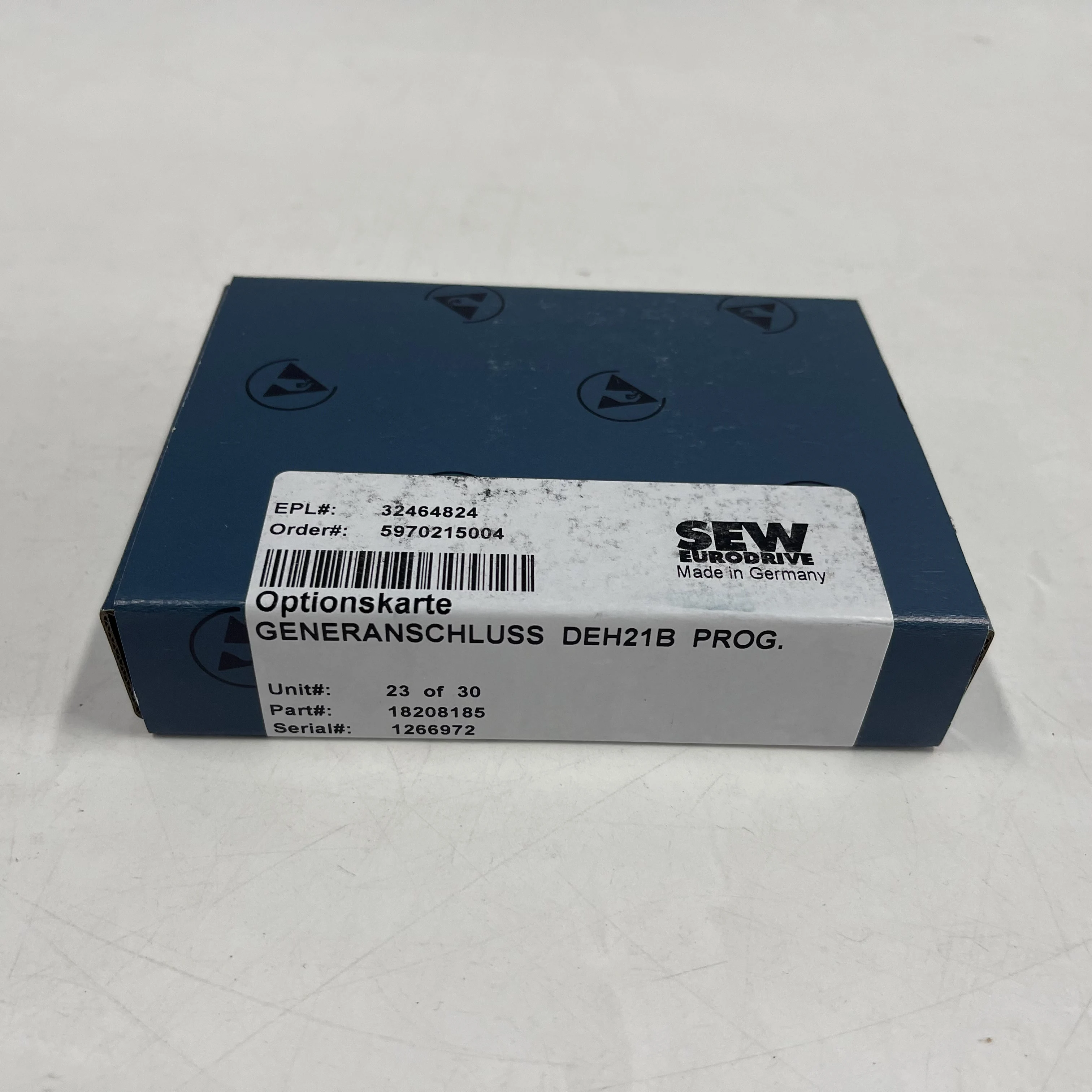 SEW-EURODRIVE Option Card General Connection DEH21B PROG.