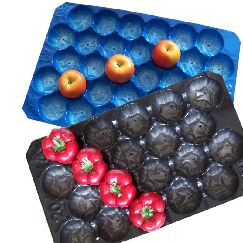 Free Design PP Plastic Fruit Insert Alveoli Packaging Tray Liner for apple