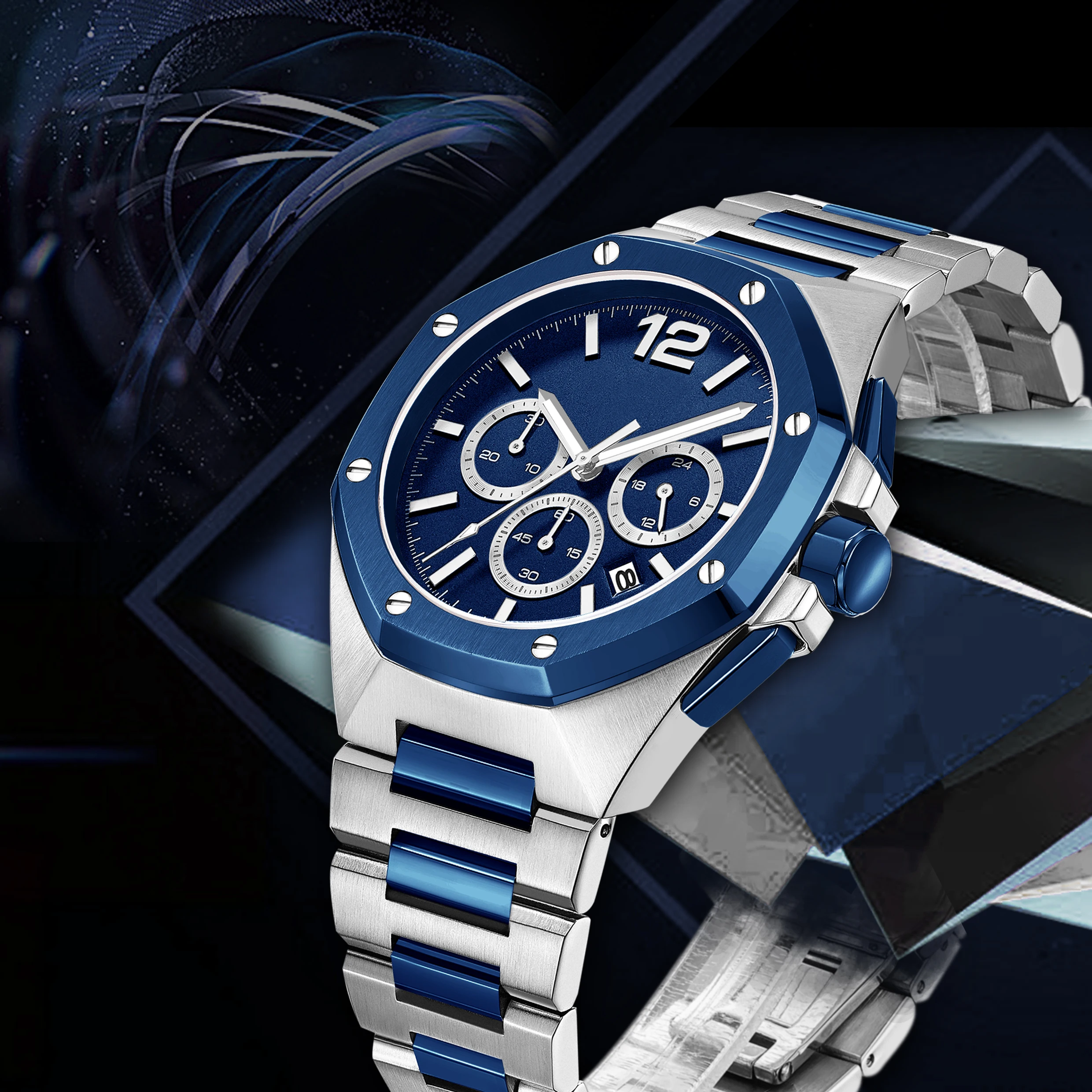 OROLOGIO CRONOGRAFO UOMO GUESS Collection GC30007GA - Acciaio, quarzo - 511ve24 EUR 50,00 - IT