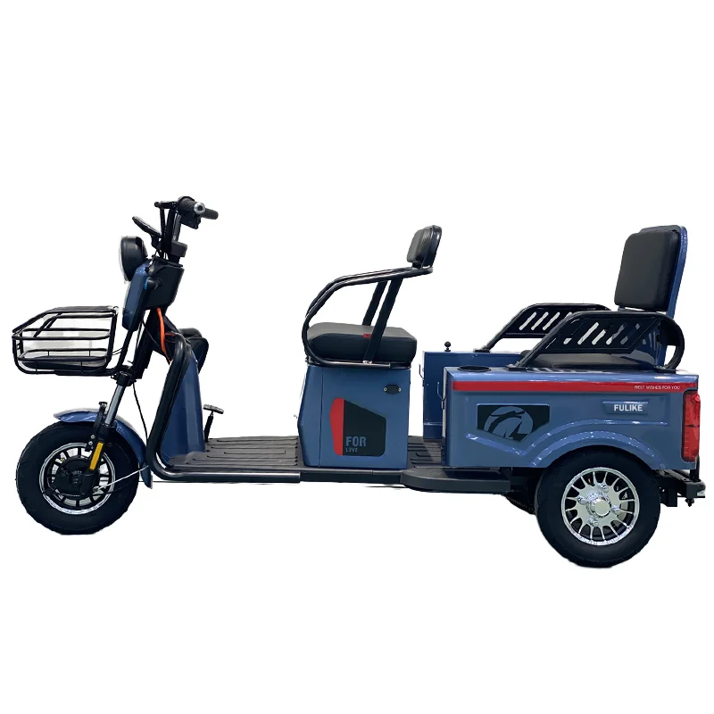 大人用電動オープンボディ3輪トライク、600W-800Wモーター搭載、200kg