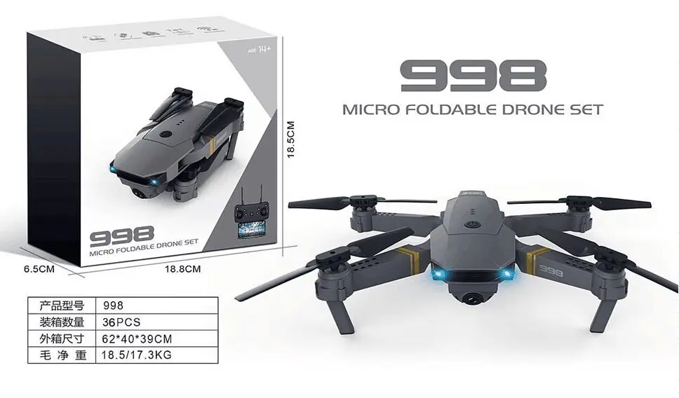 998 micro foldable drone camera quality