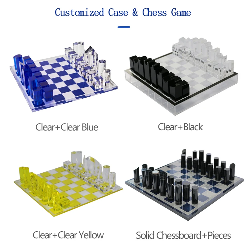JAYI пользовательские роскошные акриловые шахматные настольные игры набор гляцит китайский производитель шахматных игр