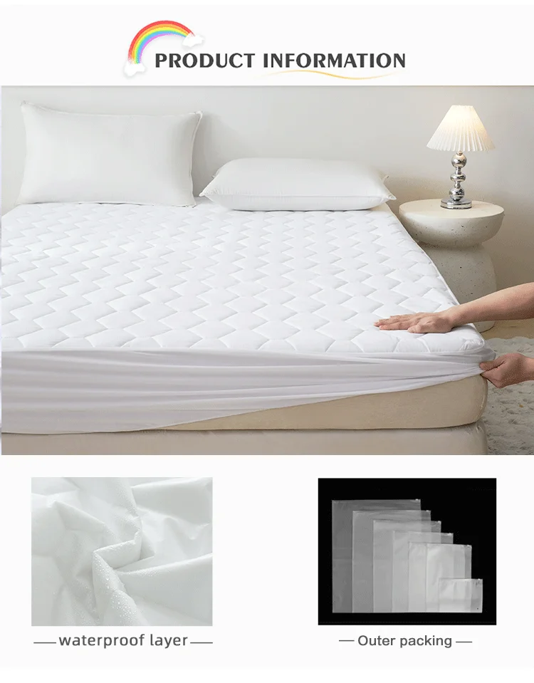 Home Hotel Water Resistant Bed Mat 360° Bed protection Waterproof Mattress Protector Cover factory