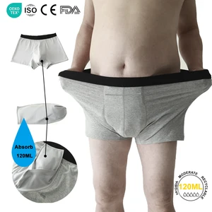 Hygieia Reusable Heavy Incontinence Underwear for Men Odor Control Prostate Protection Leak Proof Male Incontinence Underwear