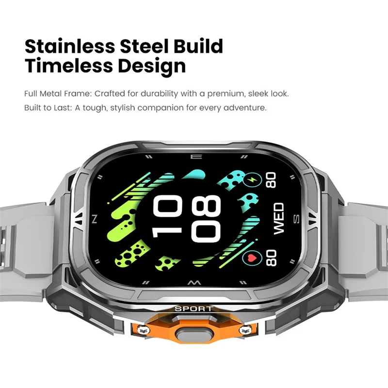 X5 Smartwatch 1.96" AMOLED HD Display 5ATM GPS Sports Tracker 530mAh Long Battery BT Calls Multi-Sport Modes Outdoor Smartwatch (3).jpg
