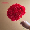 #14 hortensias rojas de cabeza grande de 18 cm
