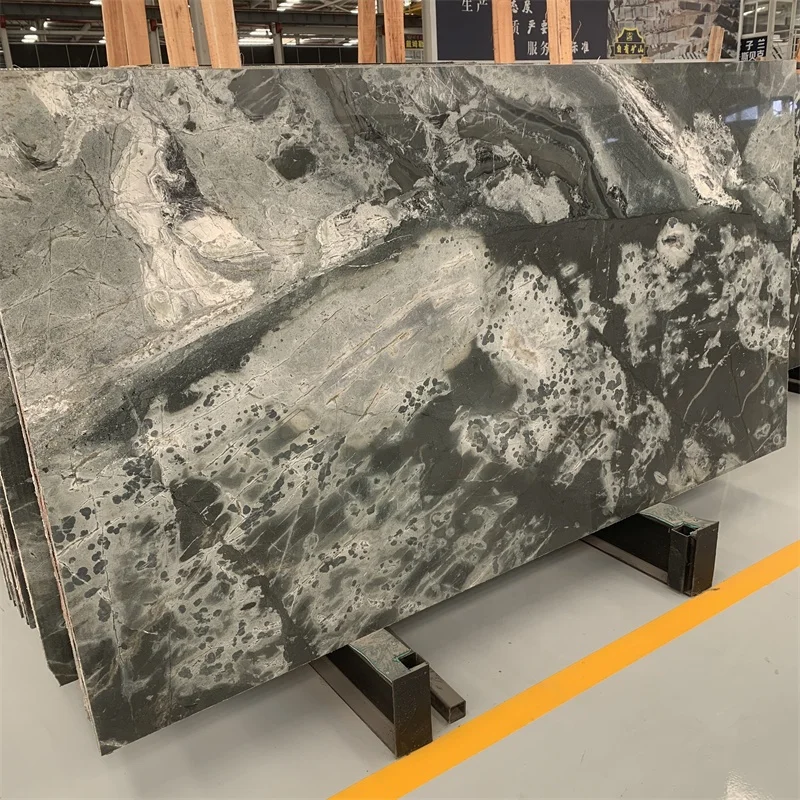 product natural grey marble low price galaxy grey marble slabs for interior wall and floor decor-2