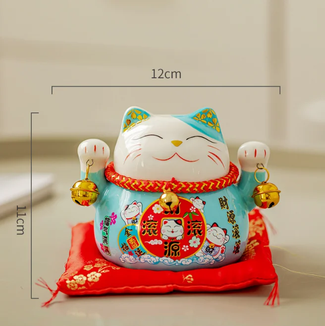 Горячая Распродажа 2022 высококачественные товары китайская керамическая статуя счастливой кошки домашняя Статуя Кошки на удачу подарки милые украшения с