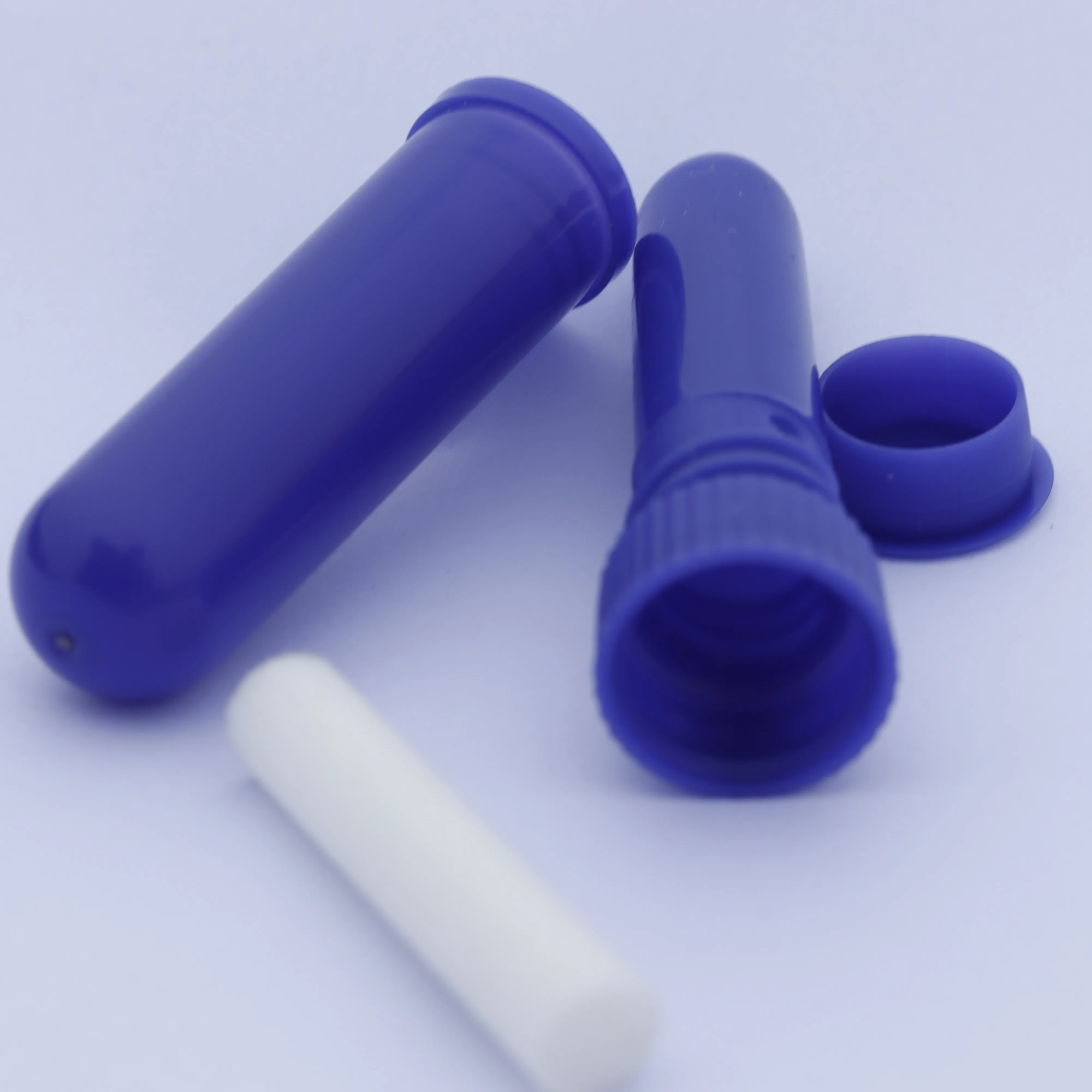 Navy Inhaler Many Colors Choice Blank Plastic Nasal Inhaler Tube with Navy Blue ...
