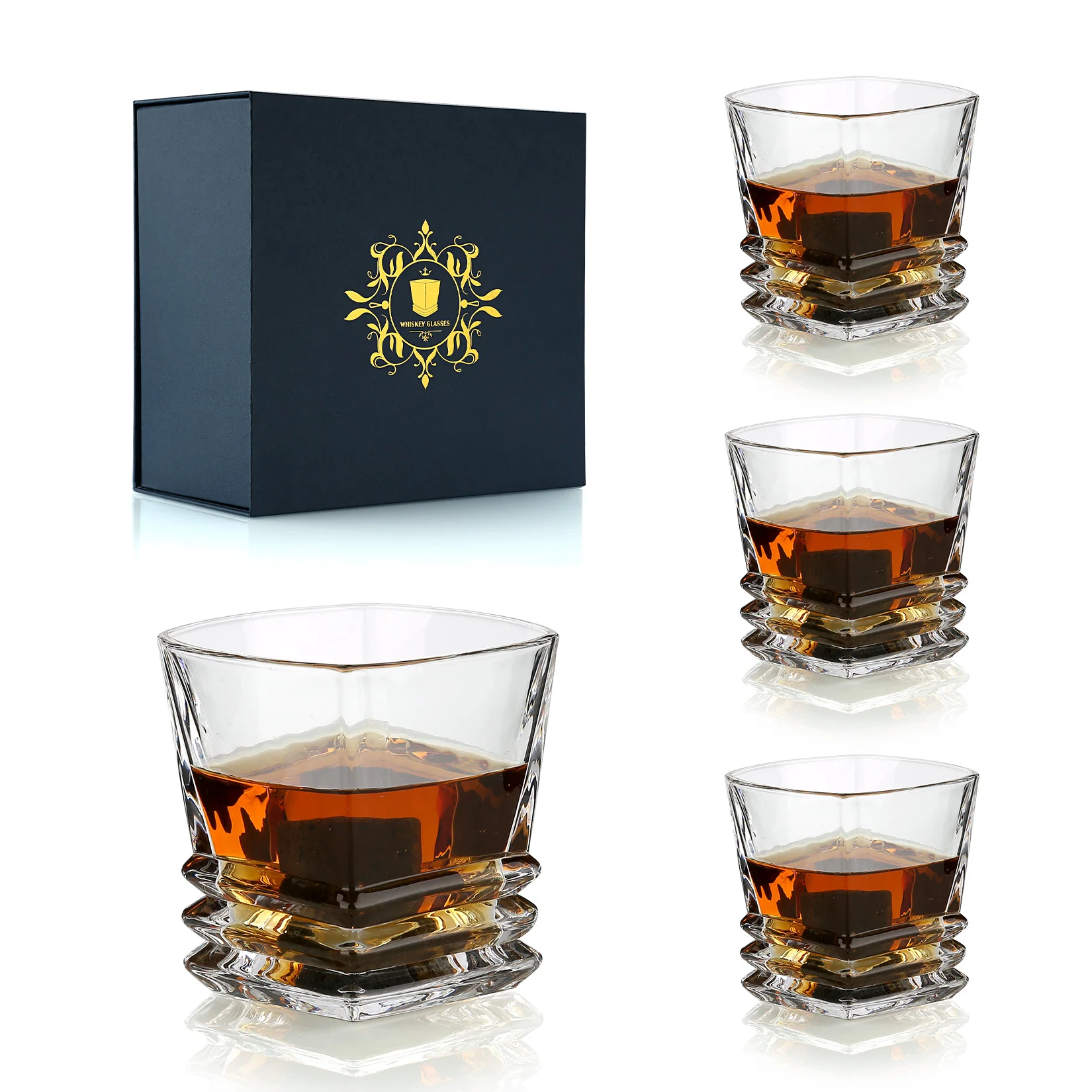 Buy Wholesale China Creative Gift Whiskey Glass Cup Unique Crystal Liquor Glass  Cups, Premium Rocks Glass Bottle & Whiskey Glass at USD 3
