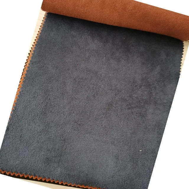 Black Color Embossed Suede Fabric for Steering Wheel / Ceiling Headliner Soft Fake Leather