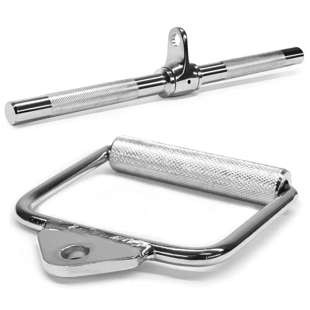 Тянуть вниз (опция): Трицепс одна D-ручка V-образный стержень и вращающаяся прямая планка