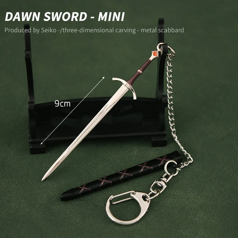 Mini Metal Keychain Game of Thrones Season 1 2 3 Jon Snow Arthur Dayne Jaime Lannister Sword Keychain Toy Metal Key Chains