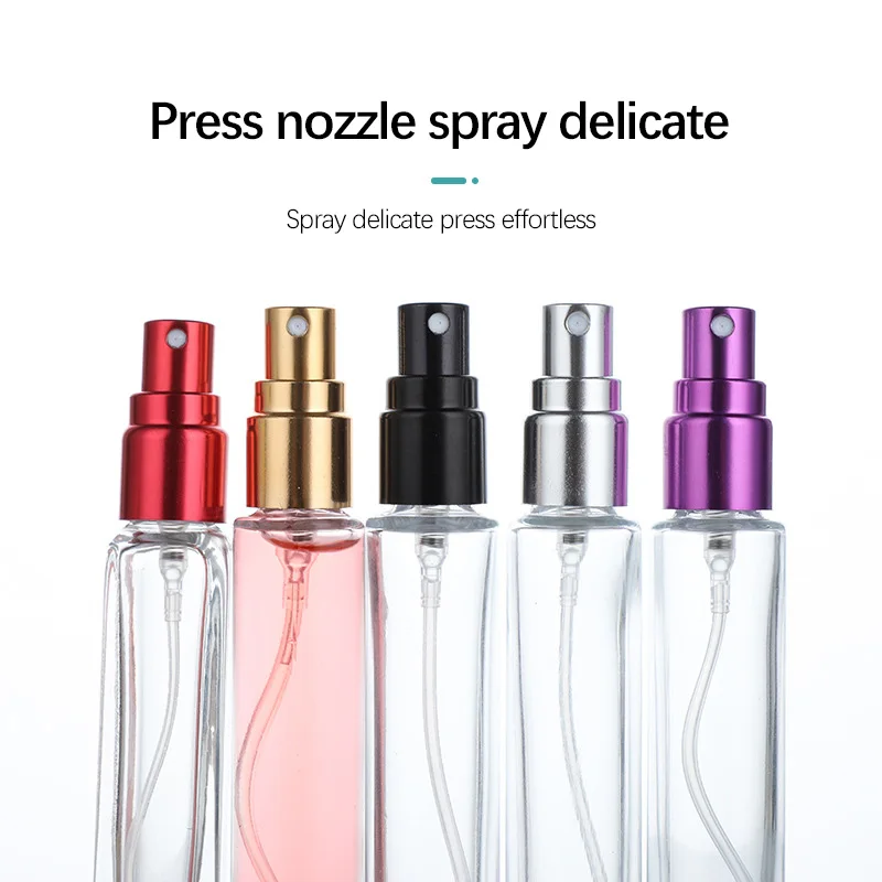 Square Perfume Dispenser Bottle 10ml Mini Portable Sample Dispenser