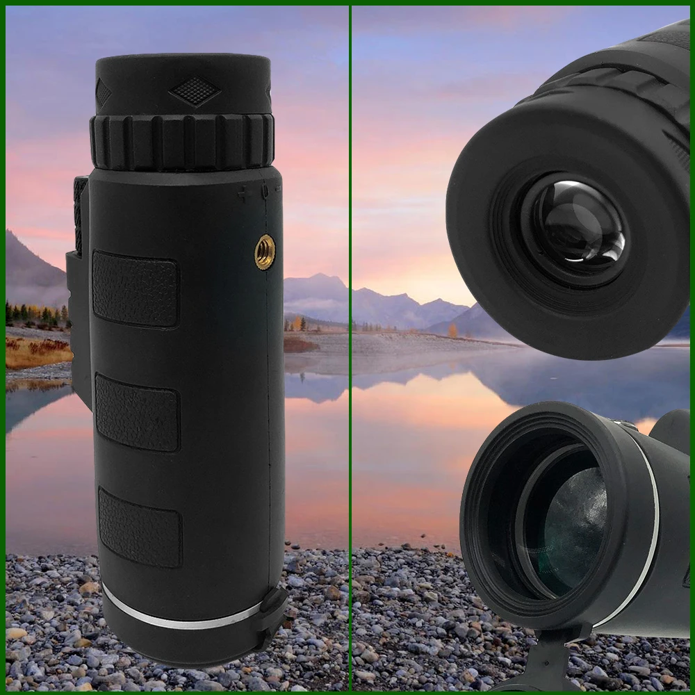 40x60 Monocular Telescope For Adults With Phone Adapter & Tripod - High Power For Bird Watching, Camping, Concerts
