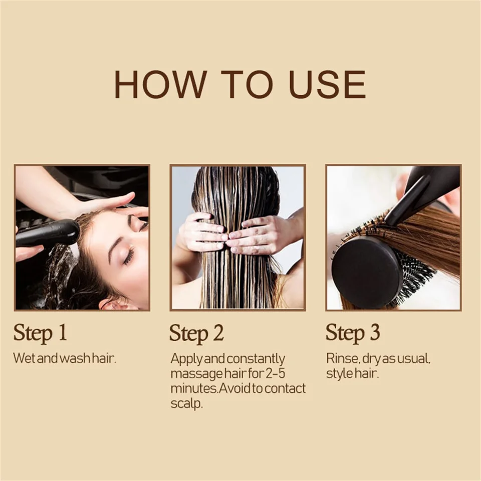 Hot selling 5 Seconds Repair Damaged Hair Magical Treatment Mask Organic Keratin Collagen Soft Smoothing Nourishing Hair Mask